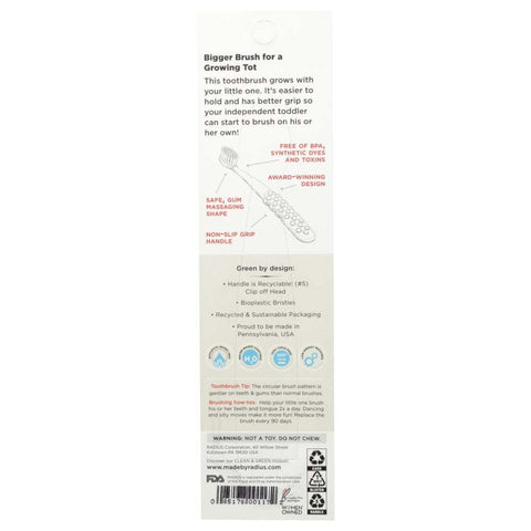 Toothbrush Totz Plus Silky Soft Toothbrush RADIUS 1 ea
