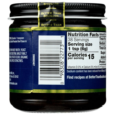 All Natural Reduced Sodium Beef Base Paste 8 Oz Better Than Bouillon