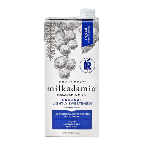 Unsweetened Macadamia Milk 32OZ Milkadamia