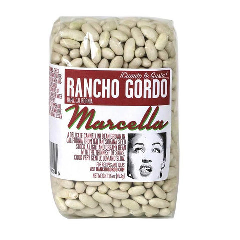 Marcella Heirloom Beans Small White Cannellini Rancho Gordo