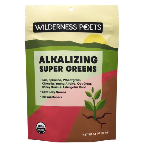 Organic Alkalizing Super Greens Powder 3.5OZ Wilderness Poets