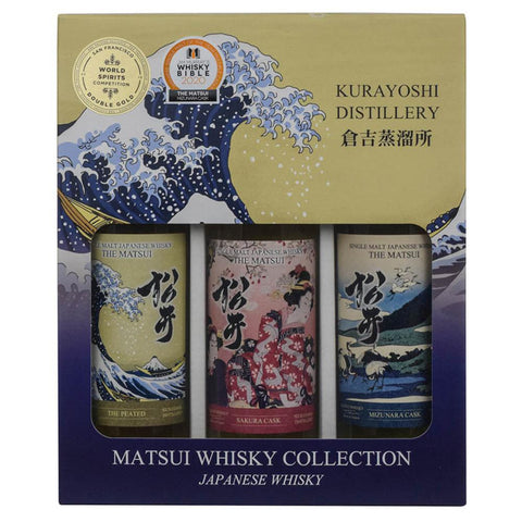 Matsui Whisky Collection Gift Pack 3x200ml Kurayoshi Distillery