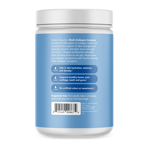 Multi Collagen Complex Five Types Collagen Supplement Vitamin Bounty