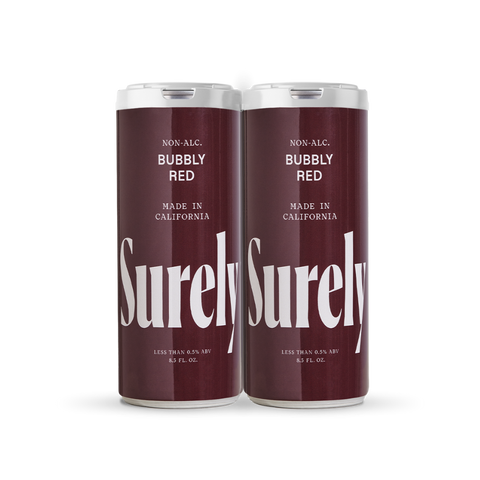 Surely Non-Alcoholic Bubbly Red Can 4-Pack