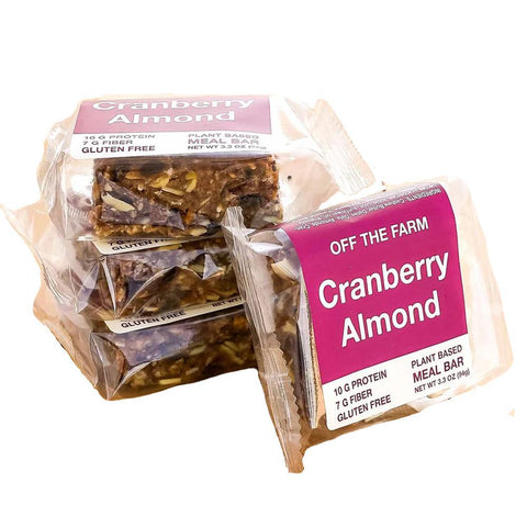 Cranberry Almond Plant-Based Meal Bar 3.3OZ Off The Farm