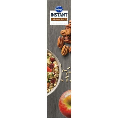 Kroger Instant Microwaveable Brown Rice 14 oz