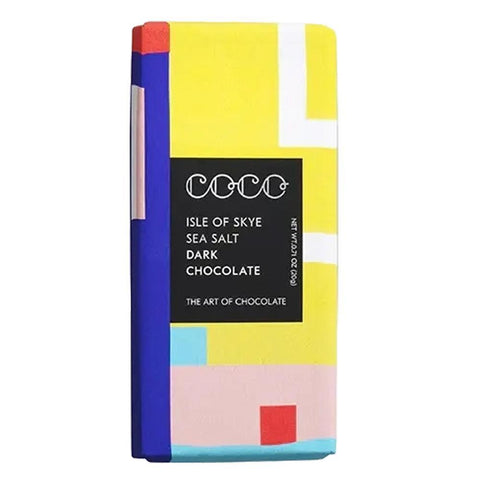 Dark Chocolate Mini Bar 40% with Isle of Skye Sea Salt COCO Chocolatier