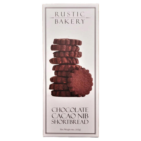 Chocolate Cacao Nib Rustic Bakery Shortbread 4OZ