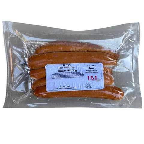 Bacon Naturally Smoked Hot Dogs Big Fork Brands