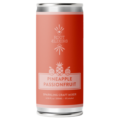 Sparkling Pineapple Passionfruit Premium Cocktail Mixer 8 Cans 7.5 oz Root Elixirs