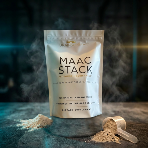MAAC Stack Adaptogens Mushrooms Aminos Cacao Supplement BRAINSUPREME