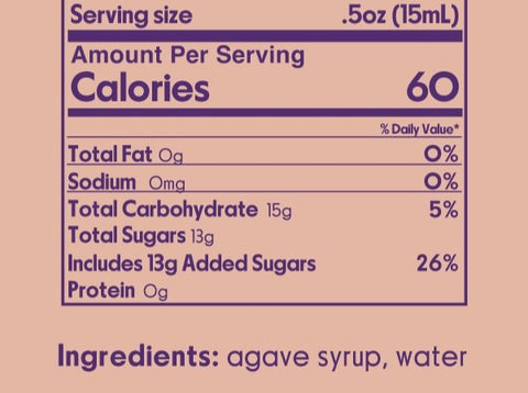 Agave Syrup Sweetener Bottle Cheeky Cocktails