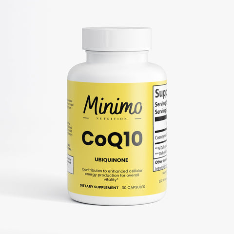 CoQ10 Ubiquinone Heart Health Supplement 30 ct Minimo Nutrition