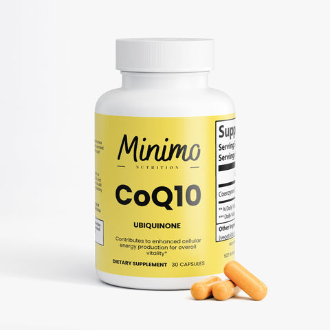 CoQ10 Ubiquinone Heart Health Supplement 30 ct Minimo Nutrition