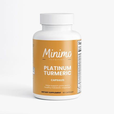 Turmeric Potent Supplement Platinum Turmeric 60 ct Minimo Nutrition