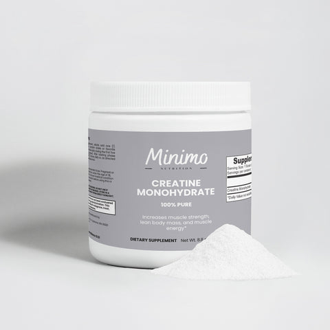 Creatine Monohydrate Powder 8.8 oz Supplement Minimo Nutrition