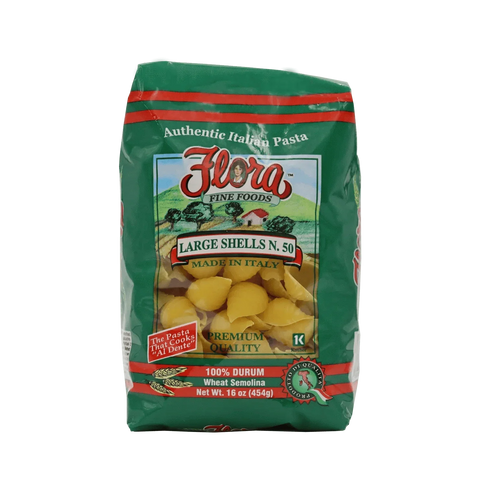 Large Shells Pasta No. 50 Large Curved Shell Pasta Flora