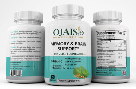 Memory Targeted Nutrients Brain Support Supplement Ojais Wellness