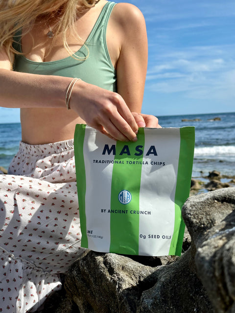 MASA Lime Seasoned Tortilla Chips Bag 5 oz