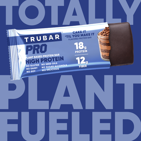 Plant-Based High Performance Protein Bar Cake It 'Til You Make It TRUBAR PRO