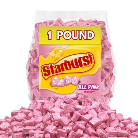 Starburst Strawberry Pink All Pink Fruit Chews Bulk Value Bag