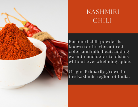 Kashmiri Chili Mild Heat Chili Powder Spice Wheel