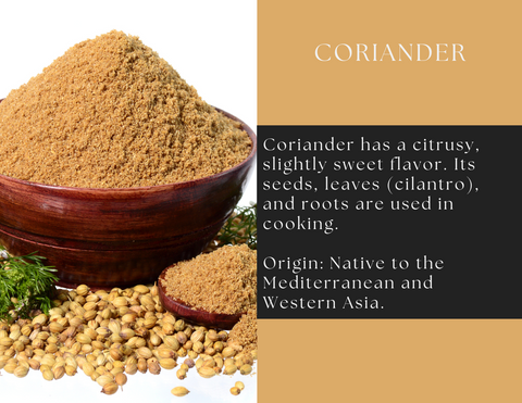 Coriander Powder Citrus Flavored Spice