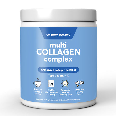 Multi Collagen Complex Five Types Collagen Supplement Vitamin Bounty