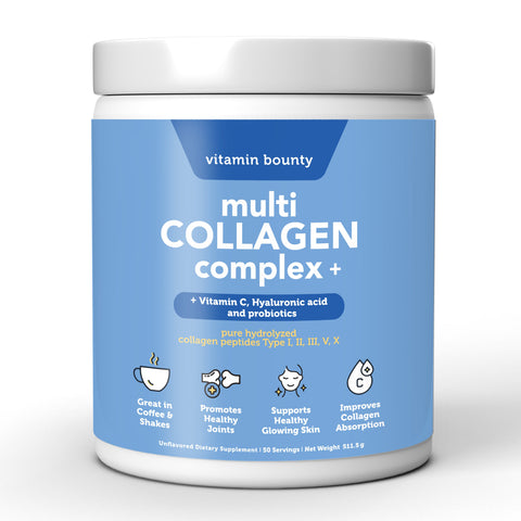Multi Collagen Complex Plus Vitamin C Hyaluronic Acid Probiotics