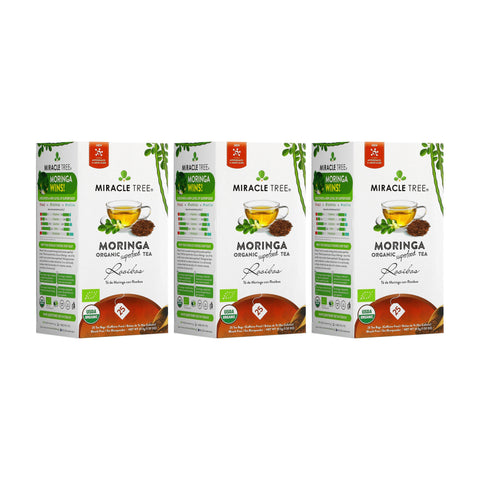 Organic Moringa Tea - Rooibos - Caffeine-Free Herbal Tea