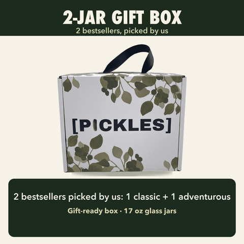 Pickles Two Full-Size 17oz Jars Gift Box