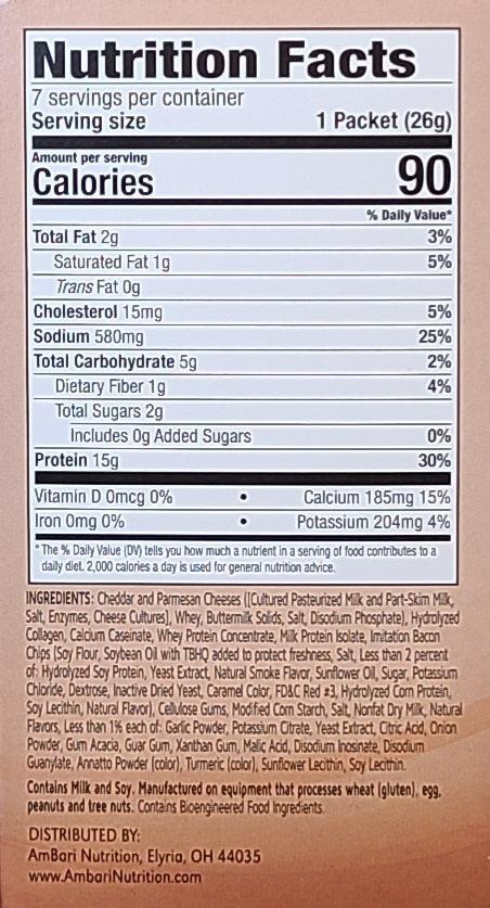 Bacon and Cheese 15g Protein Meal Replacement Soup