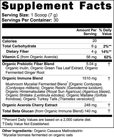 Daily Mushroom Brew Organic Fermented Mushroom Blend 7.4 oz Minimo Nutrition