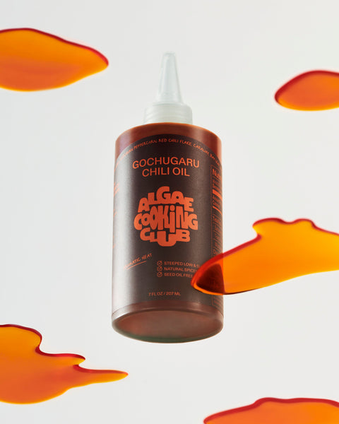Chef-grade algae oil high smoke point and gochugaru chili oil bundle