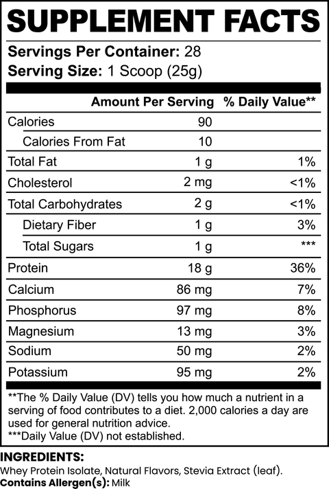 Chocolate Whey Isolate Protein Powder 1.54 lbs Minimo Nutrition