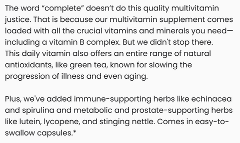 Complete Multivitamin