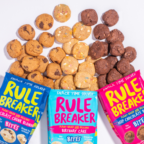 Rule Breakers Bites Variety Pack Snackable Brownies and Blondies 6 x 4 oz