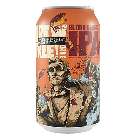 Blood Orange IPA 12OZ Brew Free Or Die! Beer 21st Amendment Brewery