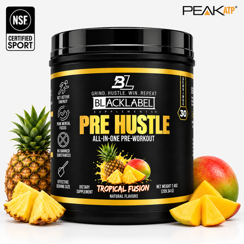Pre Hustle V3 Performance Boosting Pre-Workout Supplement BLACKLABEL