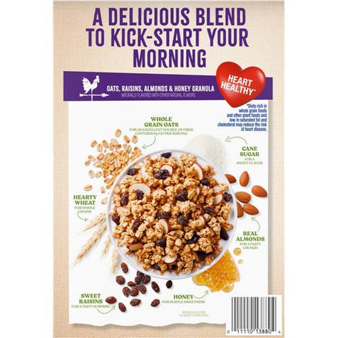 Kroger Oats Raisins Almonds & Honey Granola 14 oz