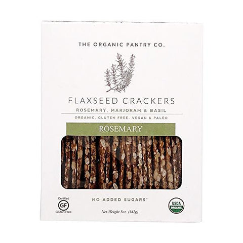 Rosemary Flaxseed Crackers 5OZ The Organic Pantry Co.