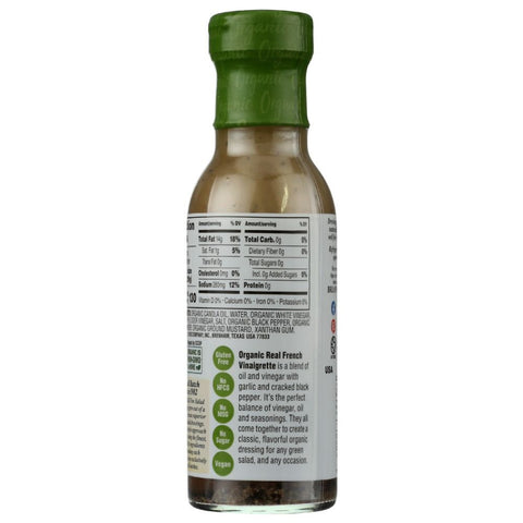 Organic Real French Vinaigrette Dressing 10 oz Briannas