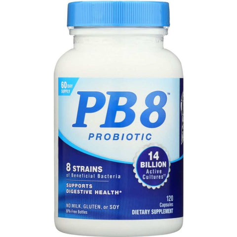 PB8 Original Formula Probiotic Acidophilus Supplement 120 Capsules NUTRITION NOW