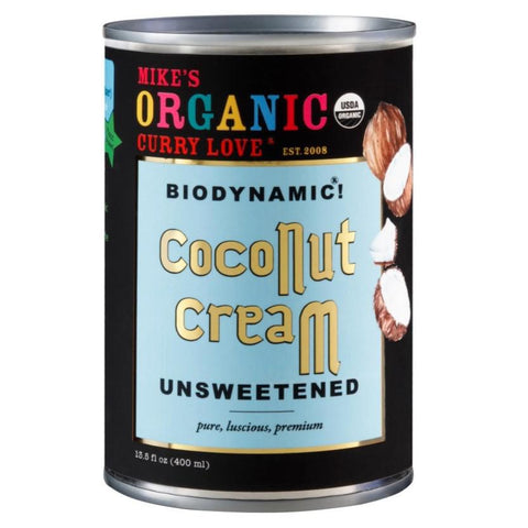 Biodynamic Unsweetened Coconut Cream 400ML Mike's Organic Curry Love
