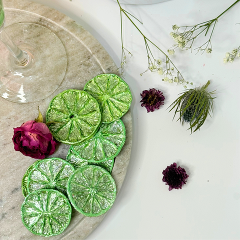 Green Luster Dust Lime Garnish Dried Decorative Sparkle