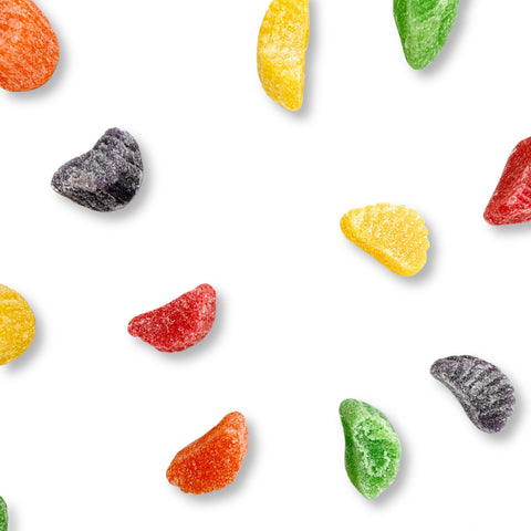 Assorted Fruit Flavors Colorful Chewy Fruit Slices Bulk Value Bag