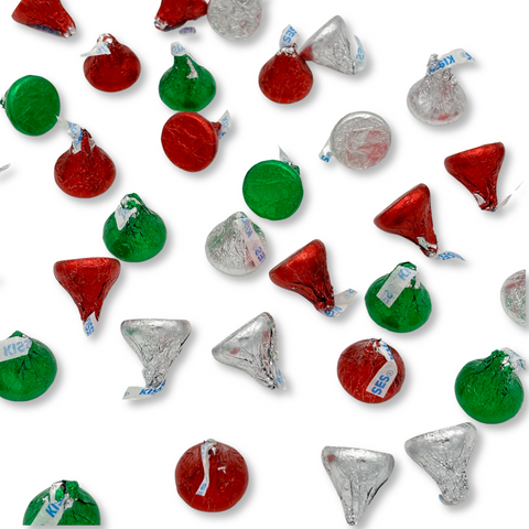 Hershey's Kisses Milk Chocolate Christmas Foils Bulk Value Bag
