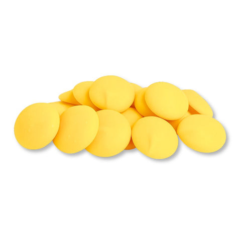 Yellow Vanilla-Flavored Candy Coating Bulk Melting Wafers Merckens
