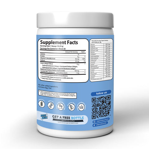 Multi Collagen Complex Plus Vitamin C Hyaluronic Acid Probiotics