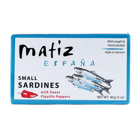 Wild Small Sardines with Sweet Piquillo Peppers 85G Matiz Espana